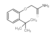 2-(2-叔丁基苯氧基)硫代乙酰胺结构式