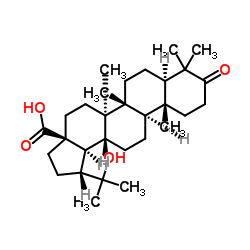 20-Hydroxy-3-oxolupan-28-oic acid Structure