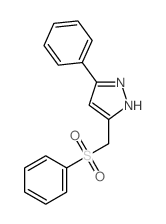 3-(benzenesulfonylmethyl)-5-phenyl-2H-pyrazole结构式