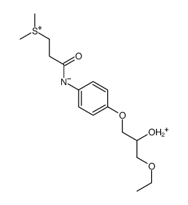 [3-[4-(3-ethoxy-2-hydroxypropoxy)anilino]-3-oxopropyl]-dimethylsulfanium Structure