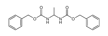 N,N'-bis(benzyloxycarbonyl)ethane-1,1-diamine Structure