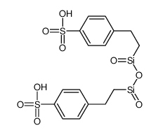 4,4'-[(1,3-dioxodisiloxane-1,3-diyl)diethylene]bis(benzenesulphonic) acid结构式
