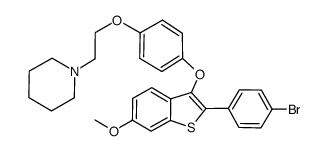 6-methoxy-3-{4-[2-(1-piperidinyl)ethoxy]phenoxy}-2-(4-bromophenyl)benzo[b]thiophene Structure