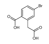 4-溴-2-(羧基甲基)苯甲酸结构式