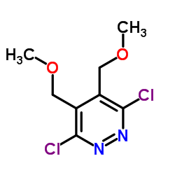 3,6-Dichloro-4,5-bis(methoxymethyl)pyridazine Structure