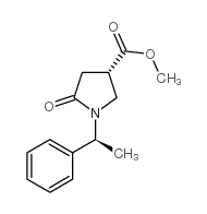 (R)-5-氧代-1-((r)-1-苯基乙基)吡咯烷-3-羧酸甲酯结构式