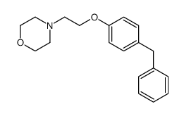 4-[2-(4-benzylphenoxy)ethyl]morpholine Structure