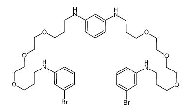 N1,N3-bis[3-(2-{2-[3-(3-bromophenylamino)propoxy]ethoxy}ethoxy)propyl]benzene-1,3-diamine结构式