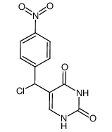 5-[chloro-(4-nitro-phenyl)-methyl]-1H-pyrimidine-2,4-dione Structure