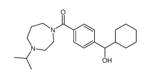 [4-(cyclohexyl-hydroxy-methyl)-phenyl]-(4-isopropyl-[1,4]diazepan-1-yl)-methanone Structure