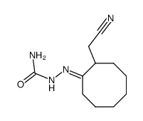 (2-semicarbazono-cyclooctyl)-acetonitrile结构式