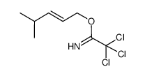 (E)-4-methylpent-2-enyl 2,2,2-trichloroacetimidate结构式
