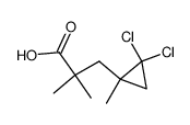 3-(2,2-Dichloro-1-methyl-cyclopropyl)-2,2-dimethyl-propionic acid Structure