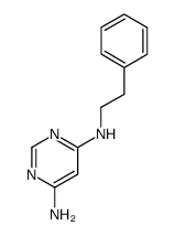 N4-phenethyl-pyrimidine-4,6-diyldiamine Structure