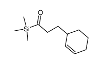 3-Cyclohex-2-enyl-1-trimethylsilanyl-propan-1-one Structure