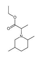 2-(2,5-dimethyl-piperidino)-propionic acid ethyl ester Structure