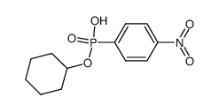 (4-nitro-phenyl)-phosphonic acid monocyclohexyl ester结构式