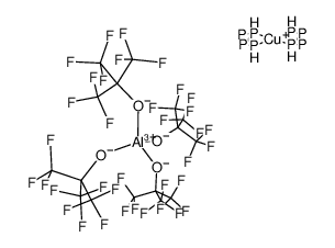 perfluoro-tert-butoxyaluminate [Cu(η2-P4)2] salt Structure