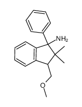 cis-3-methoxymethyl-2,2-dimethyl-1-phenyl-indan-1-amine Structure