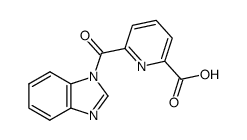 N-(6-carboxypicolinoyl)benzimidazole结构式