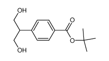tert-butyl 4-[2-hydroxy-1-(hydroxymethyI)ethyl]benzoate结构式