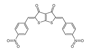 2,3,4,5-Tetrahydro-2,5-bis-(4-nitrobenzyliden)-3,4-dioxo-thieno<2,3-b>thiophen Structure