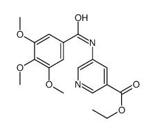 ethyl 5-[(3,4,5-trimethoxybenzoyl)amino]pyridine-3-carboxylate结构式