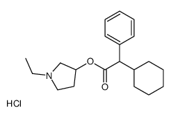 (1-ethylpyrrolidin-3-yl) 2-cyclohexyl-2-phenylacetate,hydrochloride Structure