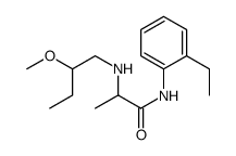 N-(2-ethylphenyl)-2-(2-methoxybutylamino)propanamide Structure