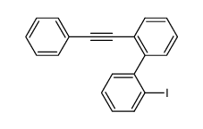 2-iodo-2'-(phenylethynyl)biphenyl结构式