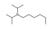 N,N-di(propan-2-yl)hexan-1-amine结构式