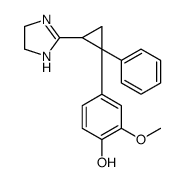 4-[2-(4,5-dihydro-1H-imidazol-2-yl)-1-phenyl-cyclopropyl]-2-methoxy-ph enol picture