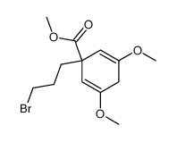 methyl 1-(3-bromopropyl)-3,5-dimethoxylcyclohexa-2,5-diene-1-carboxylate Structure