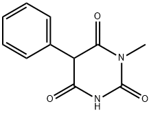 1-甲基-5-苯基-1,3-重氮基己环-2,4,6-三酮结构式