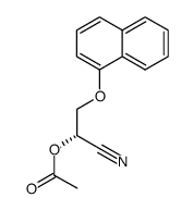 (S)-1-cyano-2-(naphthalen-1-yloxy)ethyl acetate Structure