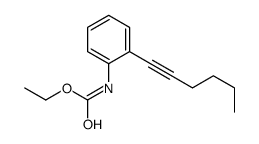 ethyl N-(2-hex-1-ynylphenyl)carbamate Structure