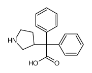 (S)-2,2-diphenyl-2-(pyrrolidin-3-yl)acetic acid结构式