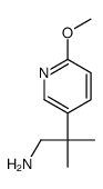 2-(6-methoxypyridin-3-yl)-2-methylpropan-1-amine Structure