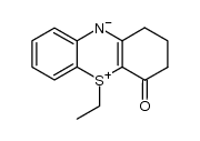 5-ethyl-2,3,4,5-tetrahydro-4-oxo-1H-phenothioniaazin-10-ide结构式