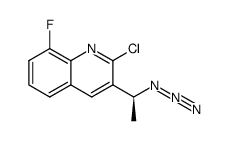 (S)-3-(1-azidoethyl)-2-chloro-8-fluoro-quinoline结构式