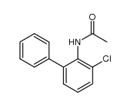 N-(3-chloro-biphenyl-2-yl)-acetamide结构式