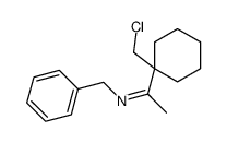 N-benzyl-1-[1-(chloromethyl)cyclohexyl]ethanimine Structure