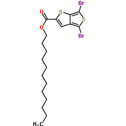 4,6-二溴噻吩并[3,4-b]噻吩-2-甲酸十二烷基酯结构式