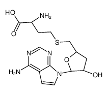 S-3'-deoxy-7-deazaadenosylhomocysteine结构式