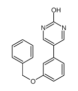5-(3-phenylmethoxyphenyl)-1H-pyrimidin-2-one结构式