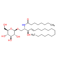 D-葡萄糖基-β-1,1'N-辛酰基-D-赤型-鞘氨醇图片