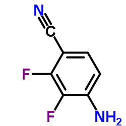 2,3-二氟-4-氨基苯腈结构式