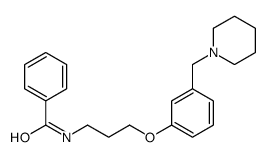 N-[3-[3-(piperidin-1-ylmethyl)phenoxy]propyl]benzamide结构式