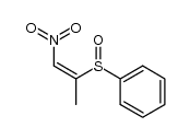 (Z)-((1-nitroprop-1-en-2-yl)sulfinyl)benzene Structure