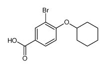 3-bromo-4-cyclohexyloxybenzoic acid Structure
